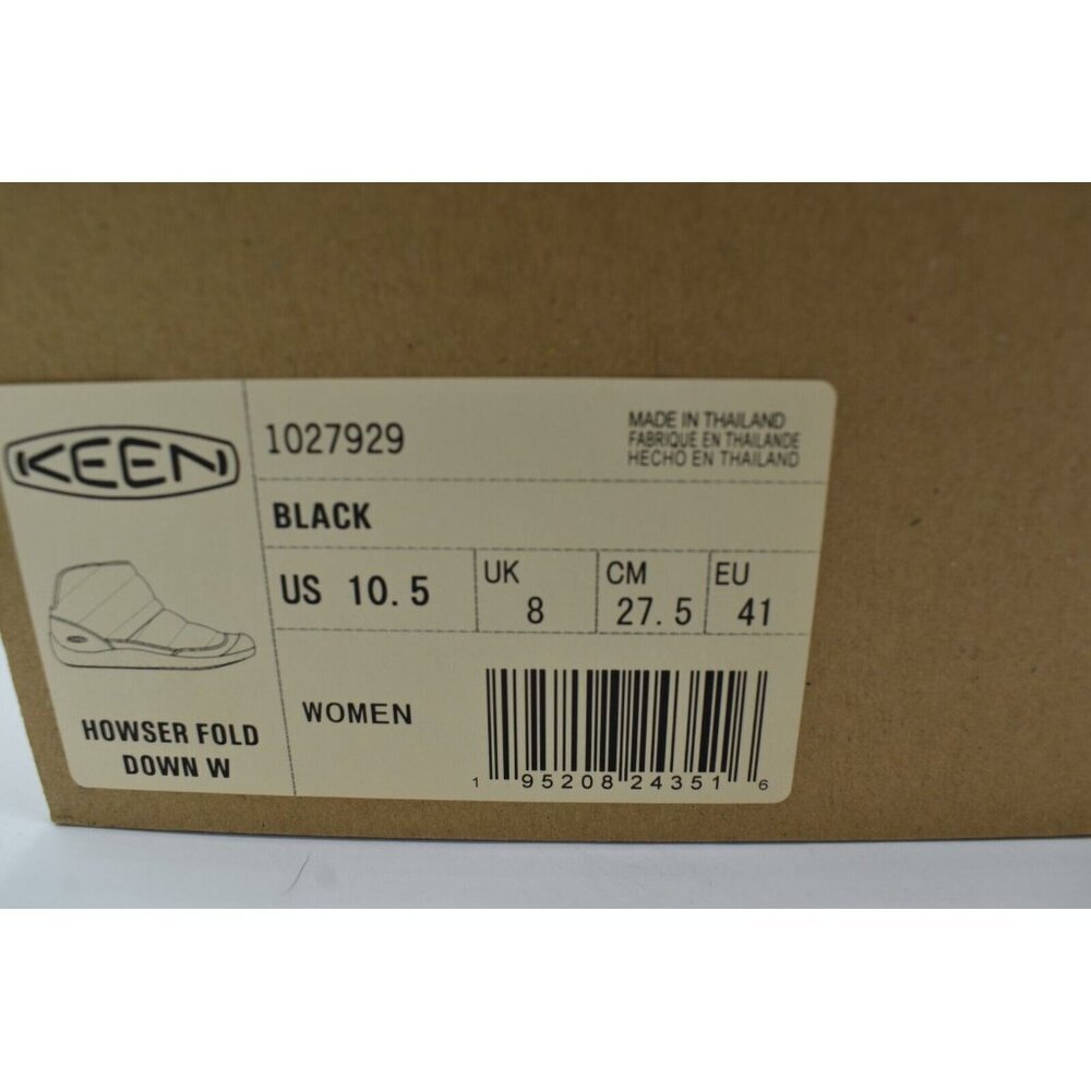 Keen Womens Size 10.5 Howser Fold Down Black Pull On Shoes - Picture 11 of 11